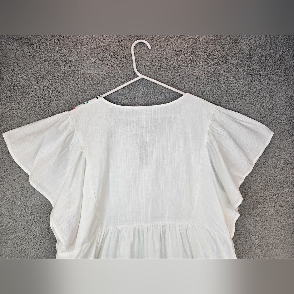 Knox Rose White Midi Dress with Multicolor Embroidery - Picture 10 of 13
